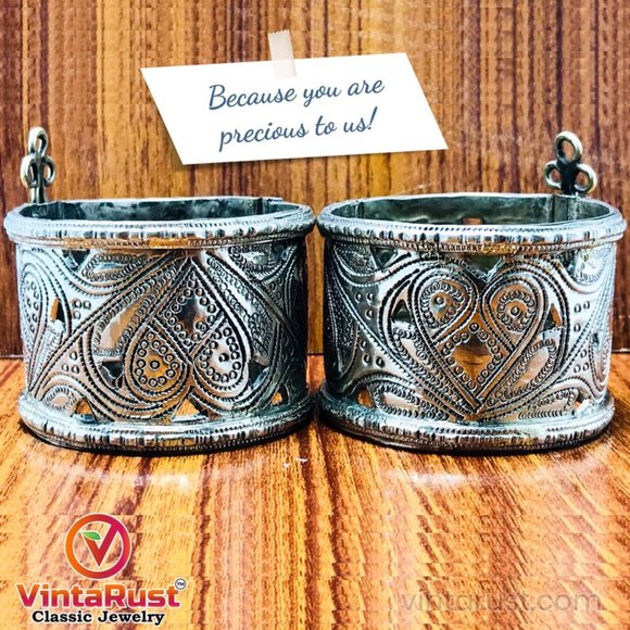 Single Vintage Afghan Cuff Bracelet, Tribal Cuff, Boho Cuff, Boho Jewelry - Picture 8 of 12